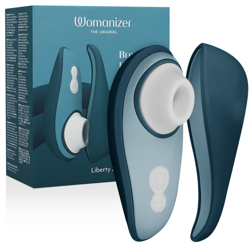 WOMANIZER - LIBERTY 2 KLITORISSTIMULATOR & SAUGKOPF BLAU