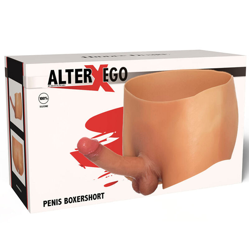 DÉSIR CACHÉ - ALTER EGO BOXER SHORT AVEC PÉNIS 18 CM TAILLE L