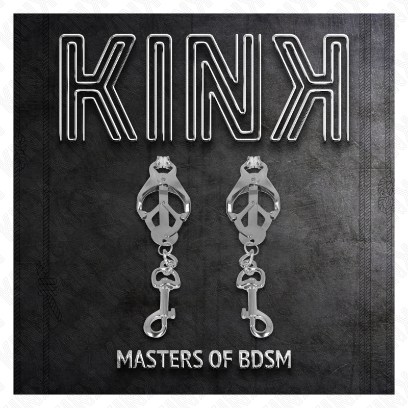 KINK - SERRE-TÉTONS CLOVER JAPONAIS AVEC CROCHETS ARGENTÉS