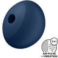 SATISFYER - STIMULATEUR ET VIBREUR AIR PULSÉ 4 12 VIBRATIONS BLEU