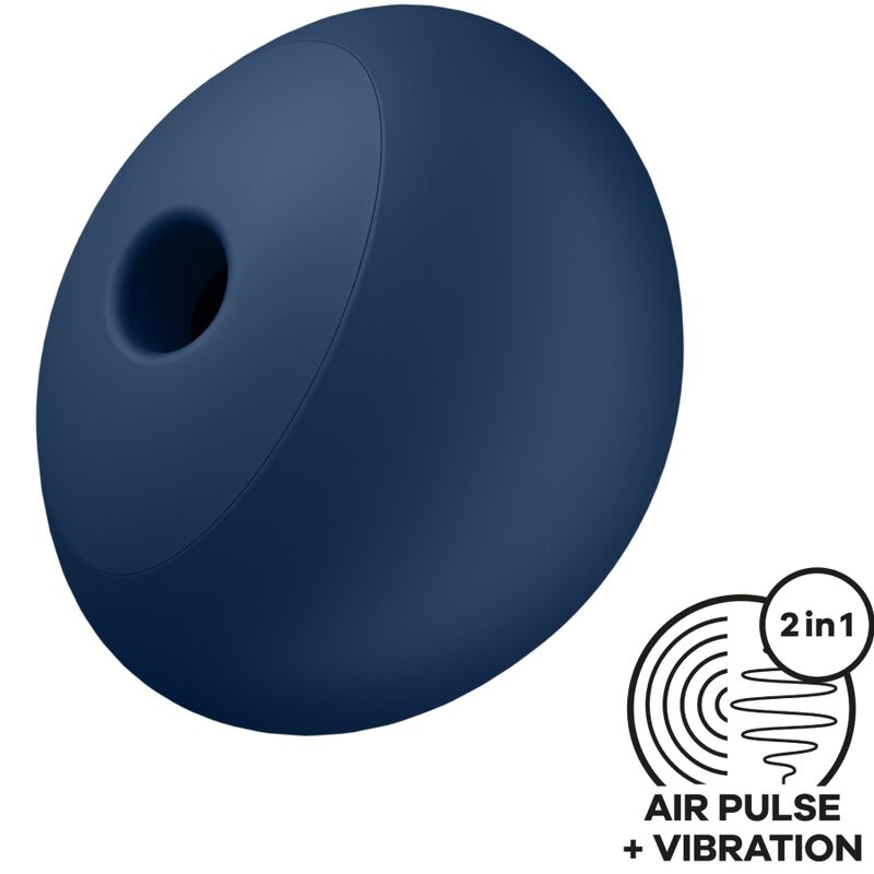 SATISFYER - STIMULATEUR ET VIBREUR AIR PULSÉ 4 12 VIBRATIONS BLEU