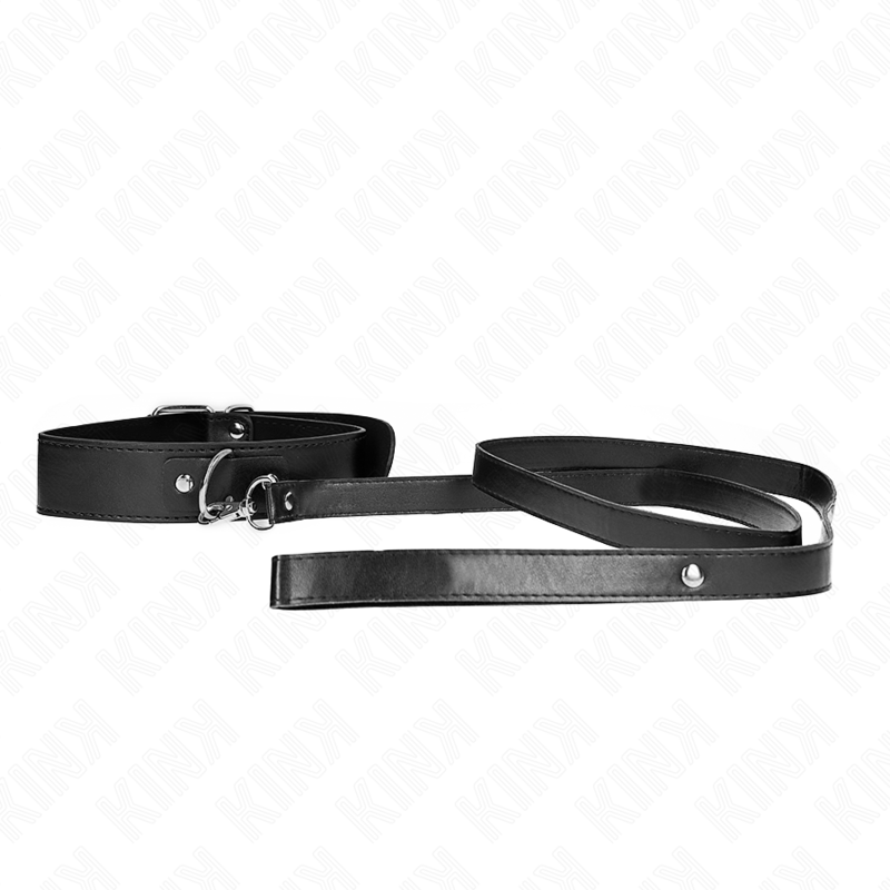 KINK - COLLIER AVEC CEINTURE 116 CM SANGLE NOIRE AJUSTABLE 32-50 CM X 8 CM