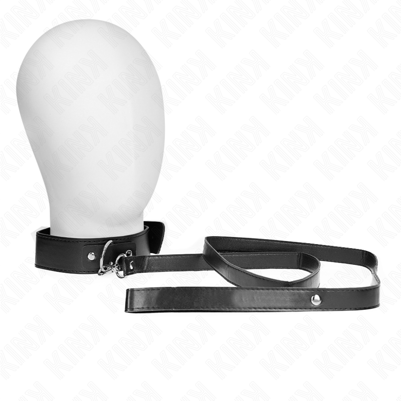 KINK - COLLIER AVEC CEINTURE 116 CM SANGLE NOIRE AJUSTABLE 32-50 CM X 8 CM
