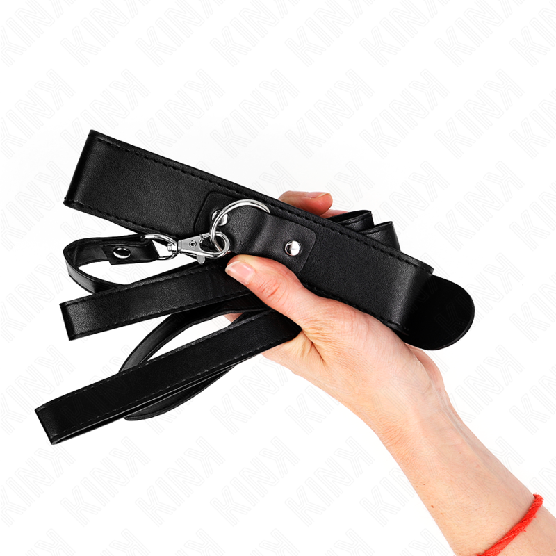 KINK - COLLIER AVEC CEINTURE 116 CM SANGLE NOIRE AJUSTABLE 32-50 CM X 8 CM