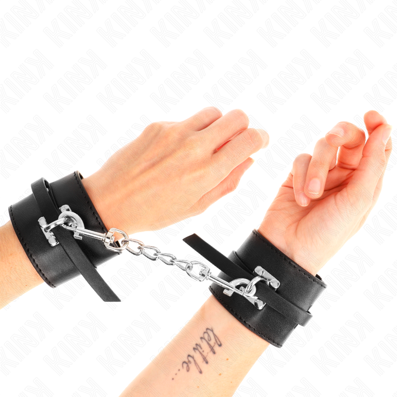 KINK - DELUXE ARMFESSELN SCHWARZ VERSTELLBAR 14,5-21 CM X 6 CM