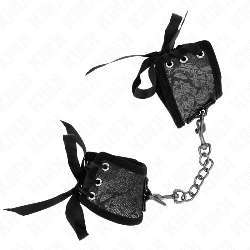 KINK - SCANDALE MENOTTES DENTELLE NOIRE 24,5 CM X 6,5 CM