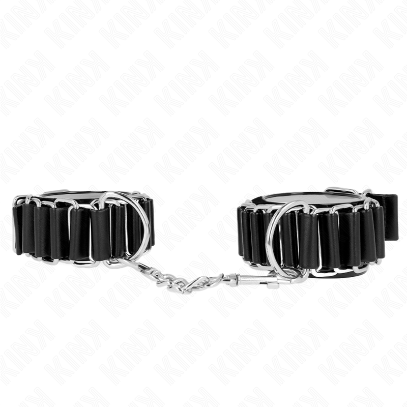 KINK - HINGE-LIKE THIN WRIST RESTRAINTS BLACK ADJUSTABLE 16-22 CM X 3.5 CM