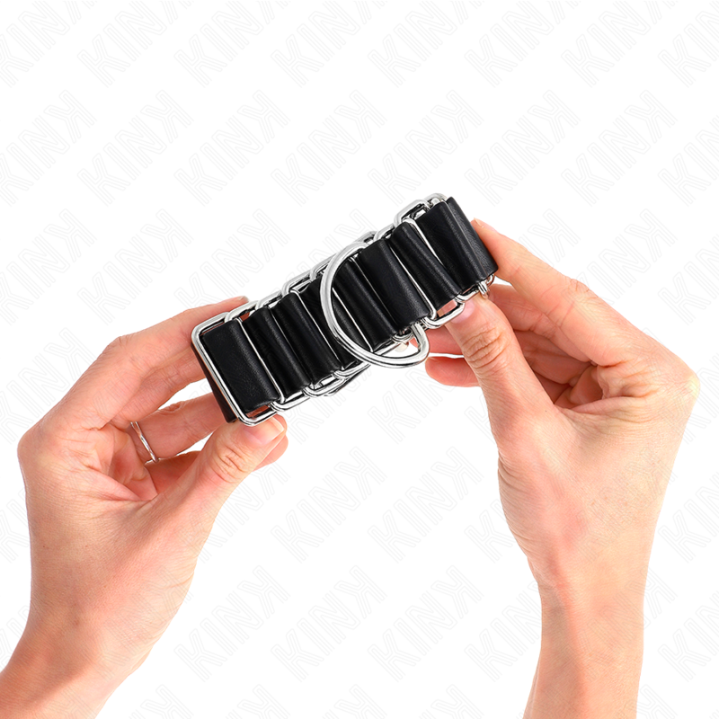 KINK - HINGE-LIKE THIN WRIST RESTRAINTS BLACK ADJUSTABLE 16-22 CM X 3.5 CM