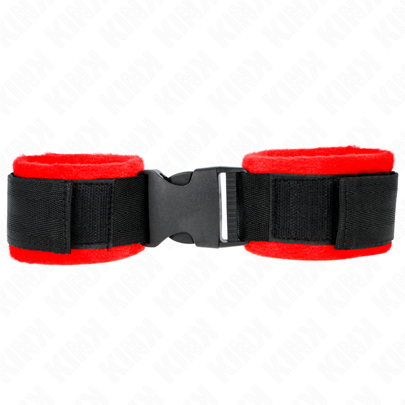 KINK - NYLON BIND HOOK&LOOP WRIST RESTRAINTS BLACK MODEL 1 ADJUSTABLE 25-35 CM X 6 CM