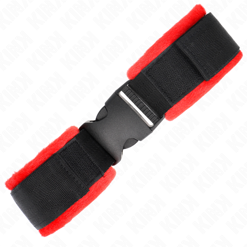 KINK - NYLON BIND HOOK&LOOP WRIST RESTRAINTS BLACK MODEL 1 ADJUSTABLE 25-35 CM X 6 CM