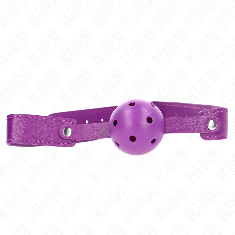 KINK - PURPLE BREATHABLE BALL 4.5 CM GAG 65 x 2.5 CM