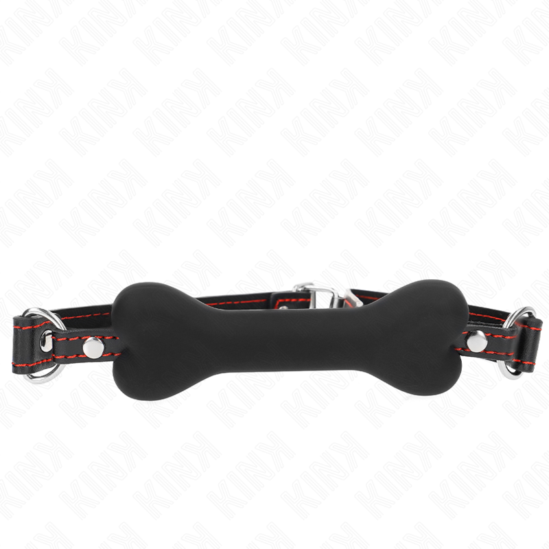 KINK - BÂILLON EN OS NOIR 12 CM 63 x 2 CM