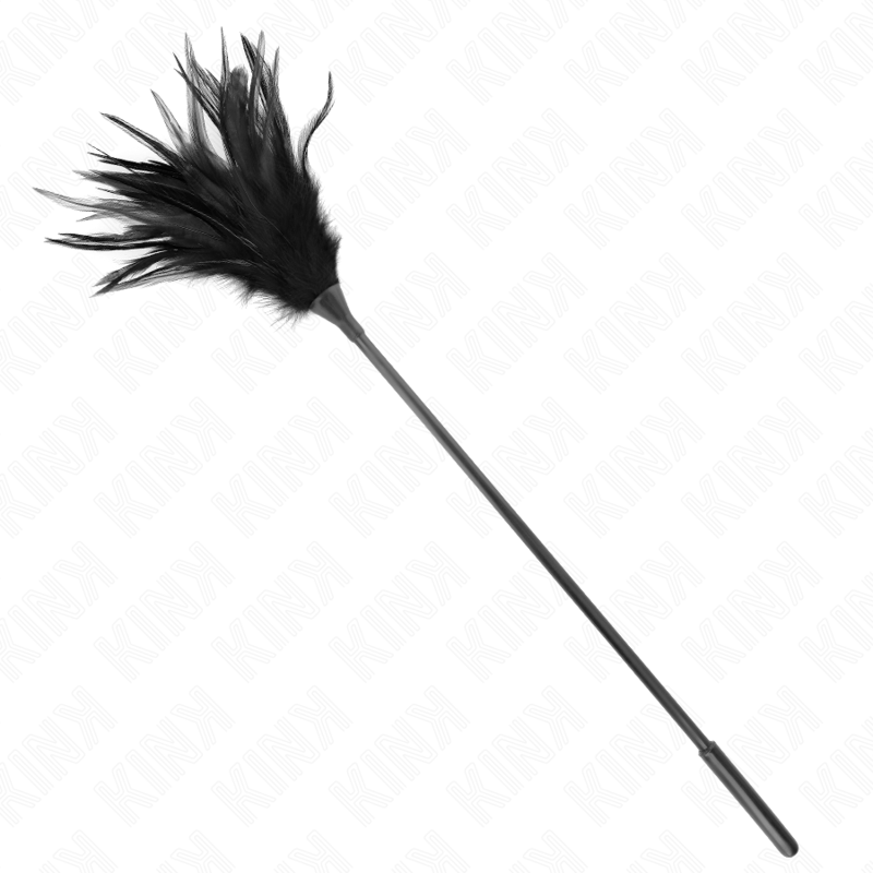 KINK - PLUMES DE CHATOUILLAGE NOIRES MULTIPLES 45 CM