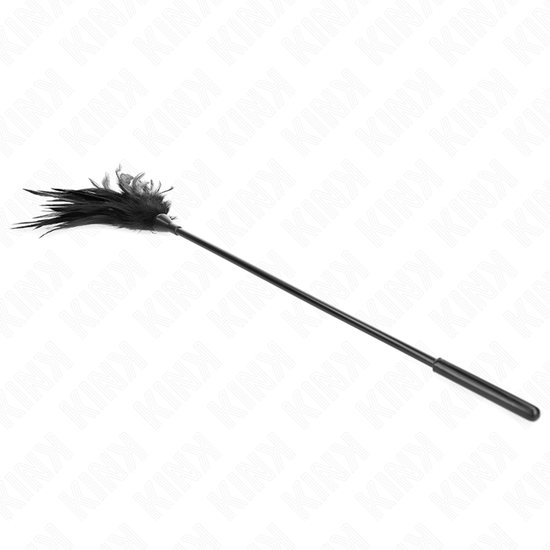 KINK - PLUMES DE CHATOUILLAGE NOIRES MULTIPLES 45 CM