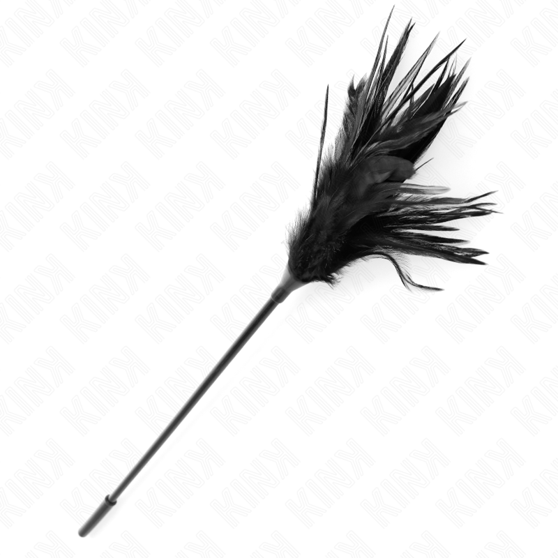 KINK - PLUMES DE CHATOUILLAGE NOIRES MULTIPLES 45 CM