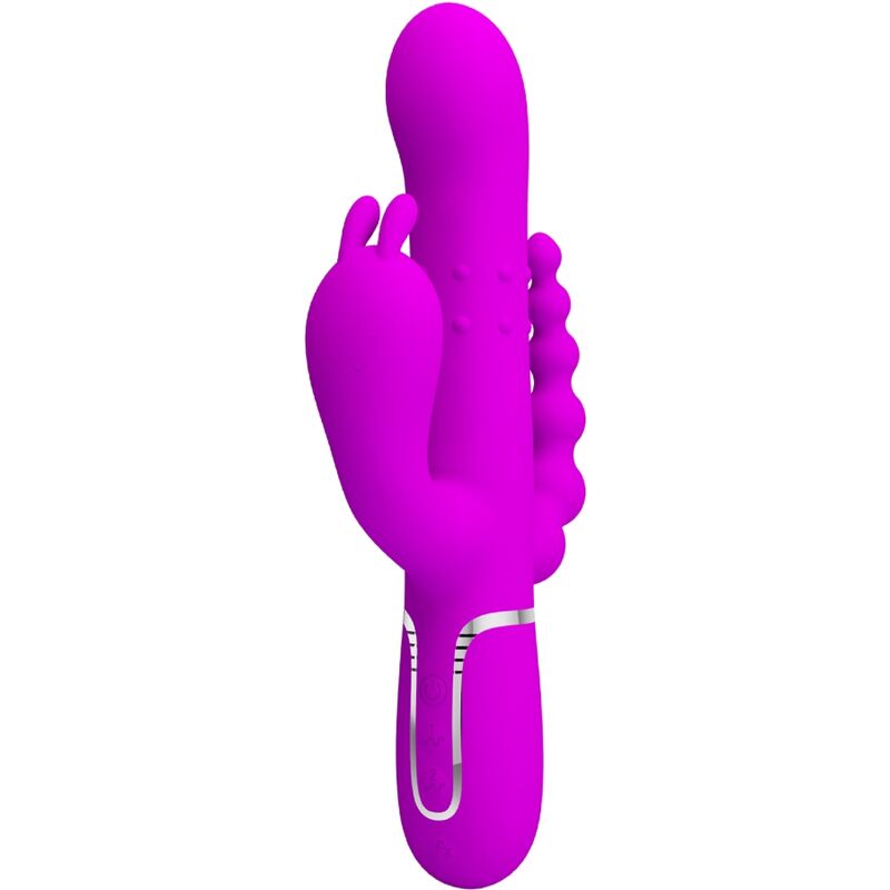 PRETTY LOVE - CAMMY TRIPLE VIBREUR MULTIFONCTION 4 EN 1 ROSE