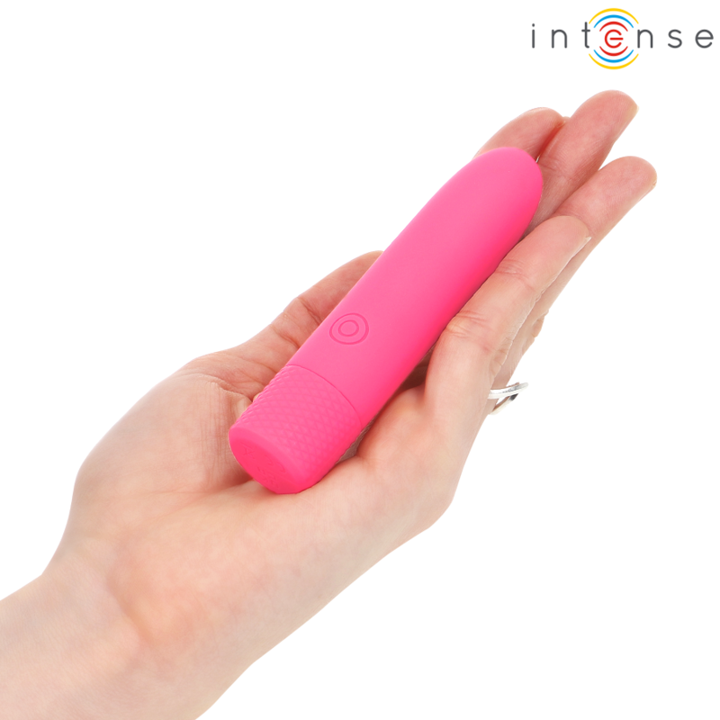 INTENSE - BALLE VIBRANTE RECHARGEABLE USB SYMONE 8 VIBRATIONS ROSE 10 X 2,2 CM