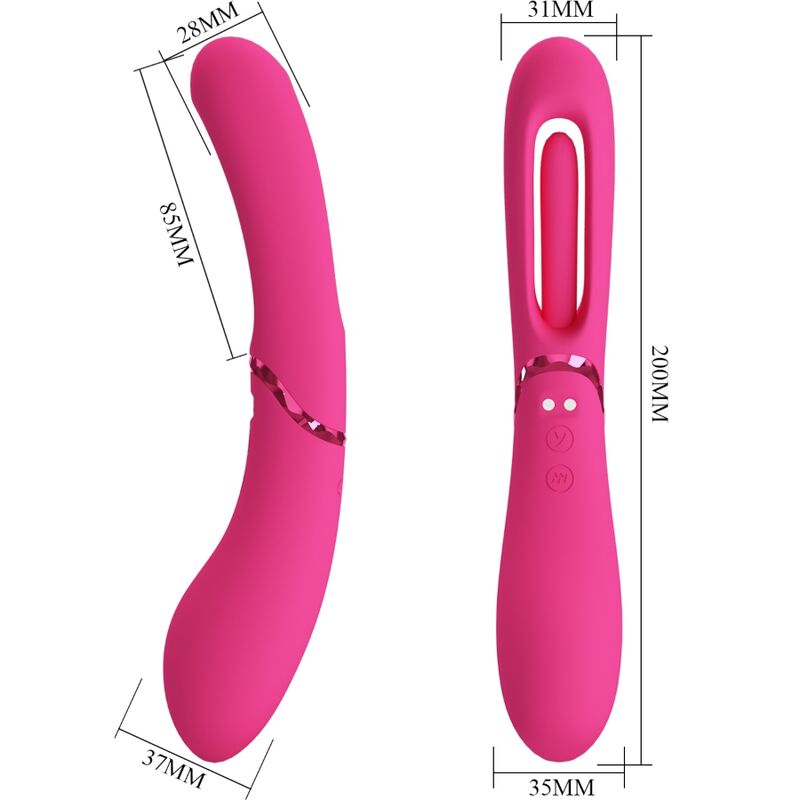 ROMANCE - VIBREUR POINT G LEXIE 7 VIBRATIONS ROSE