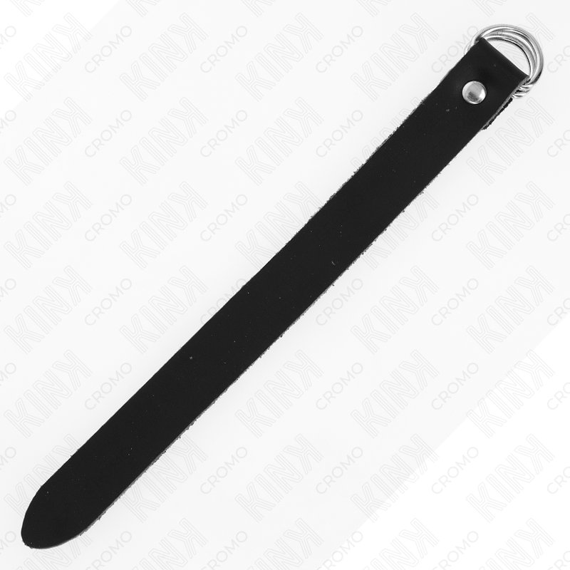 KINK - ANNEAU DE PÉNIS EN CUIR AVEC FERMETURE À PRESSION 22 X 2 CM