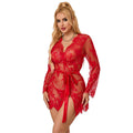 SUBBLIME - 953782 SPITZENNACHTHEMD + TANGA ROT L/XL