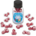 DIABLO PICANTE - 12 BONBONS JEUNESSE EN FORME DE PÉNIS FRAISE/CERISE