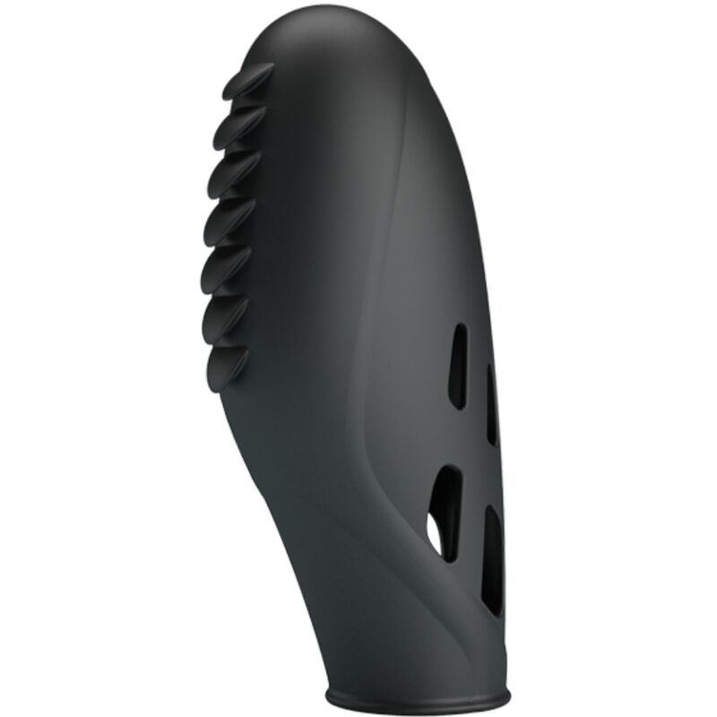 PRETTY LOVE - VIBROMASSEUR DE DOIGT EN SILICONE GILO NOIR