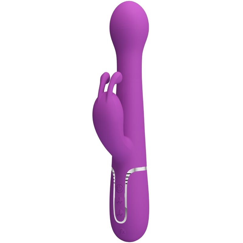 PRETTY LOVE - DEJON VIBROMASSEUR LAPIN MULTIFONCTION 3 EN 1 VIOLET