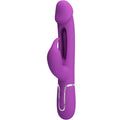 PRETTY LOVE - KAMPAS VIBRO MASSEUR LAPIN MULTIFONCTIONNEL 3 EN 1 VIOLET