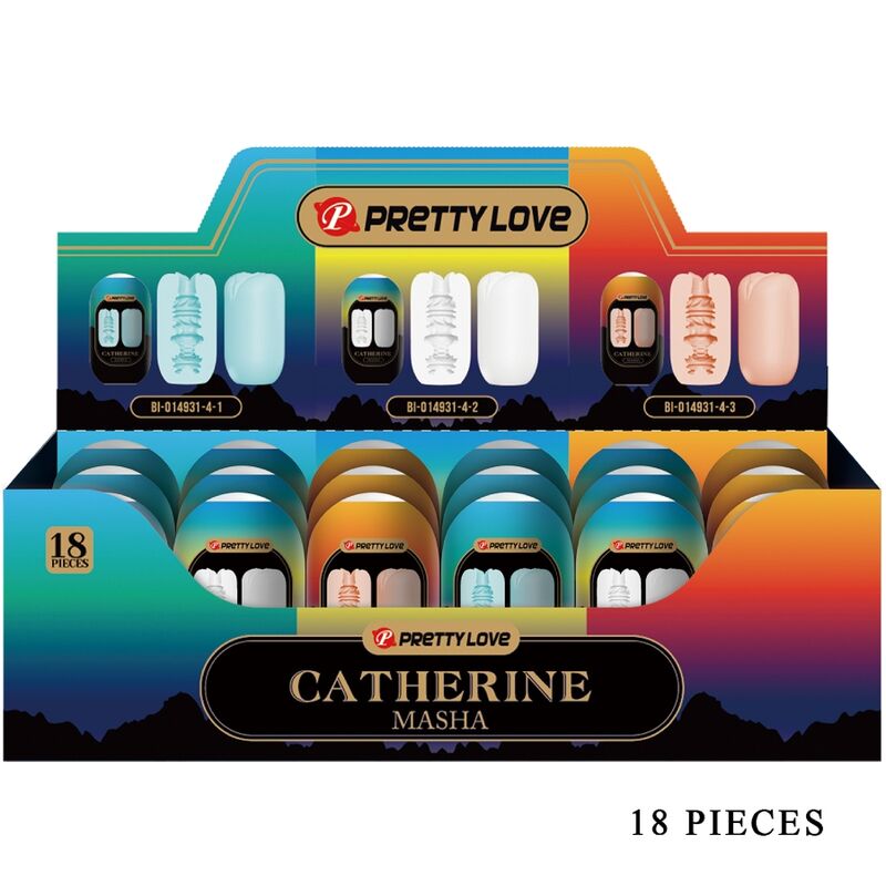 PRETTY LOVE - MASHA PACK 18 VERSCHIEDENE MÄNNLICHE MASTURBATOREN