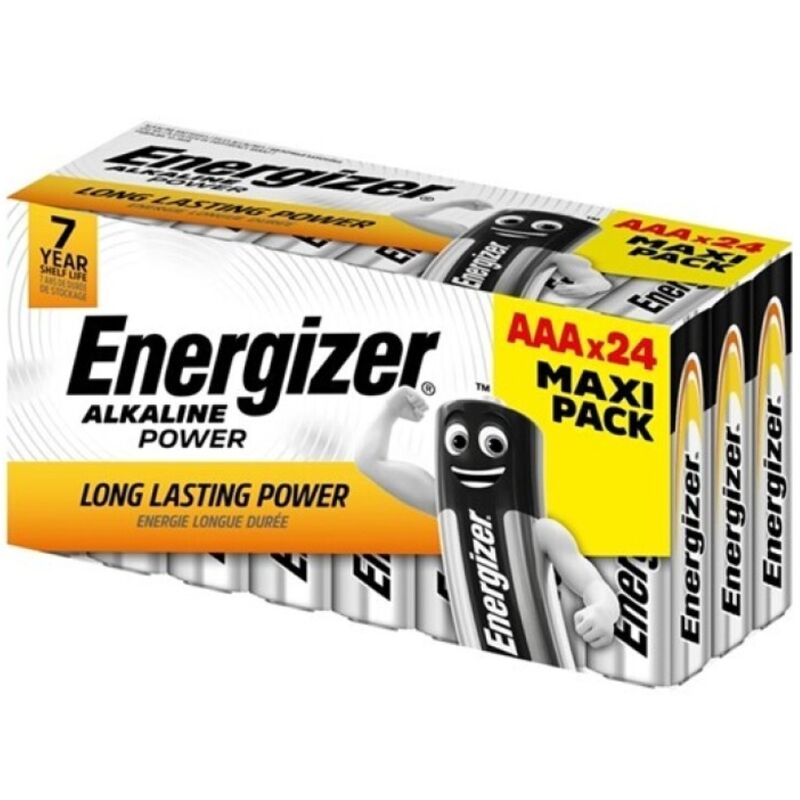 ENERGIZER - PILE ALCALINE ALKALINE POWER AAA LR03 BOÎTE*24 (3 BOÎTES*8 PILES)