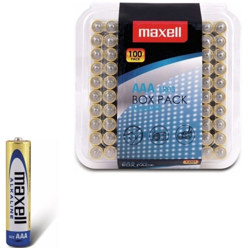 MAXELL - ALKALINE BATTERIE AAA LR03 PACK*100 BATTERIEN