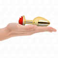 KINK - PLUG ANAL GOLD ROSAROT GRÖSSE L