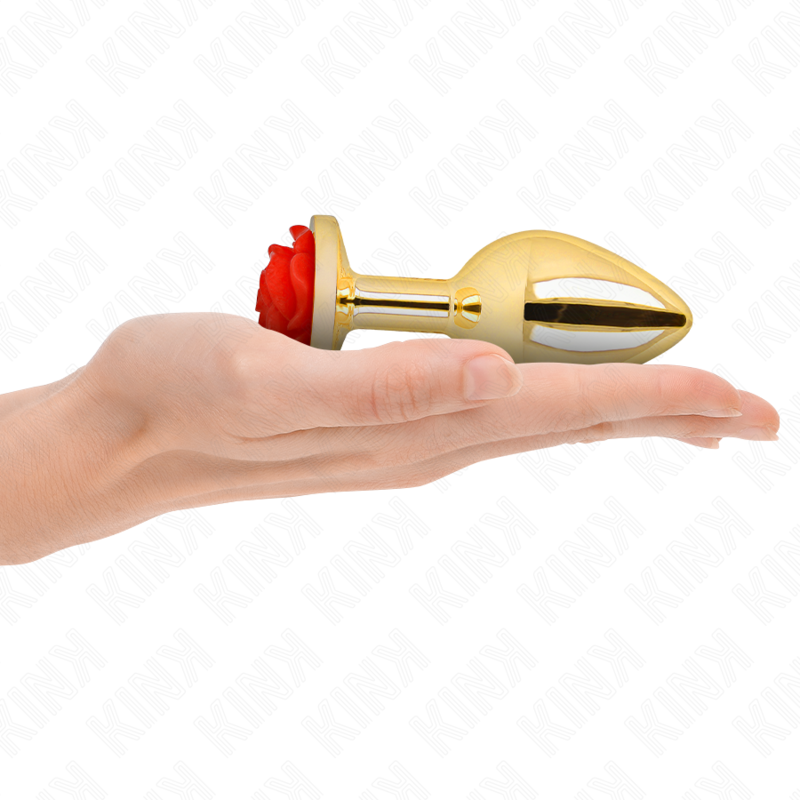 KINK - PLUG ANAL GOLD ROSAROT GRÖSSE L