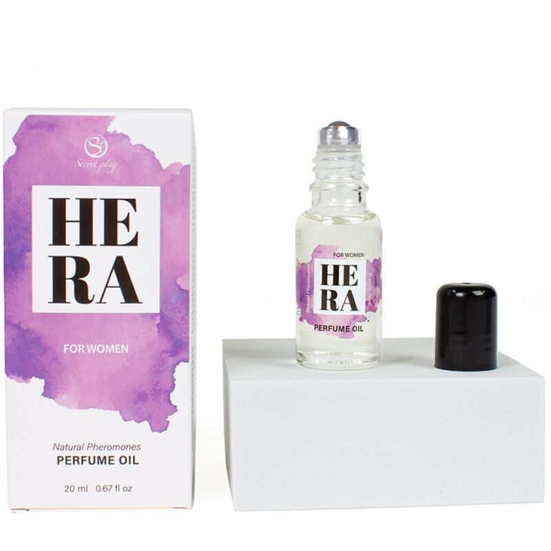 SECRETPLAY - HERA PARFUM NATUREL AUX PHÉROMONES EN HUILE POUR FEMMES 20 ML