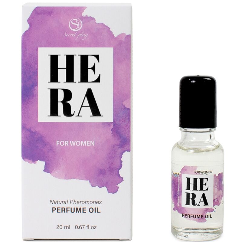 SECRETPLAY - HERA PARFUM NATUREL AUX PHÉROMONES EN HUILE POUR FEMMES 20 ML