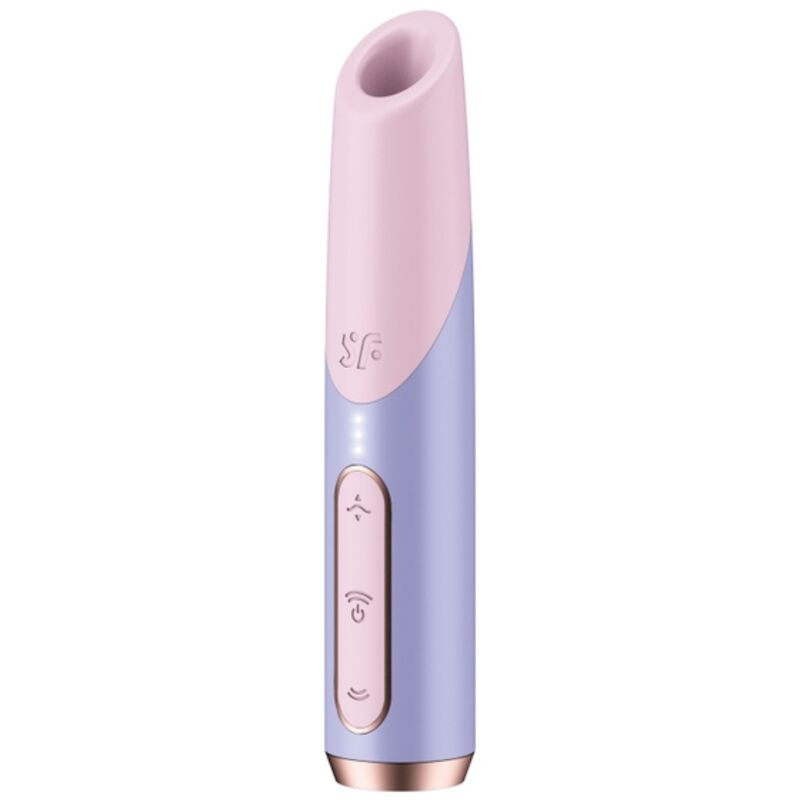 SATISFYER - BOLD KISS WAVE CLITORAL STIMULATOR PINK / VIOLET