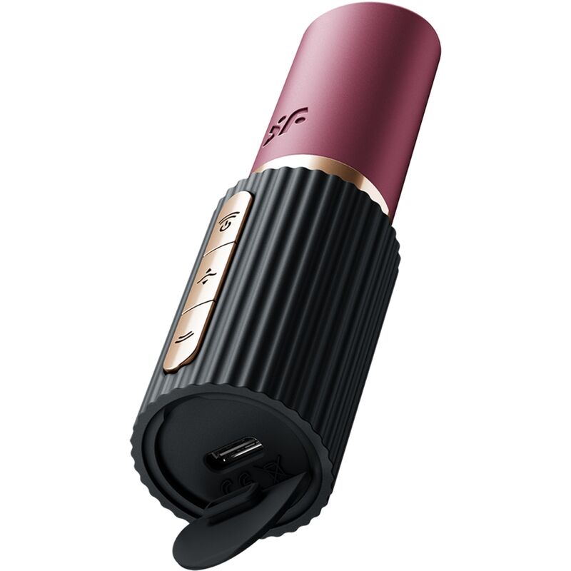 SATISFYER - STIMULATEUR CLITORIDIEN PRO 2 KISS WAVE GRENAT / NOIR