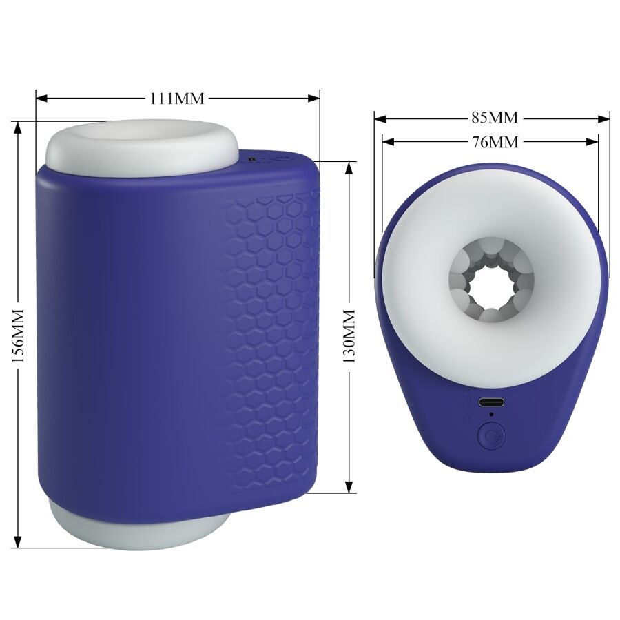 PRETTY LOVE - MASTURBATEUR MASCULIN DJ LADY AVEC VIBRATION 5 MODES VIOLET