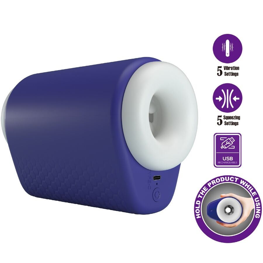 PRETTY LOVE - MASTURBATEUR MASCULIN DJ LADY AVEC VIBRATION 5 MODES VIOLET