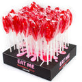 SECRETPLAY - ASSORTIMENT PRÉSENTOIR VAGINS SUCETTES FRAISE 40 UNITÉS