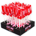 SECRETPLAY - DISPLAY SORTIMENT PENIS LOLLIPOPS ERDBEERE 40 STÜCK