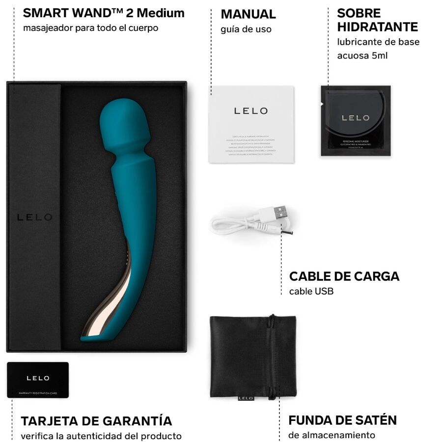 LELO - SMART WAND 2 MEDIUM OCEAN BLUE MASSAGER