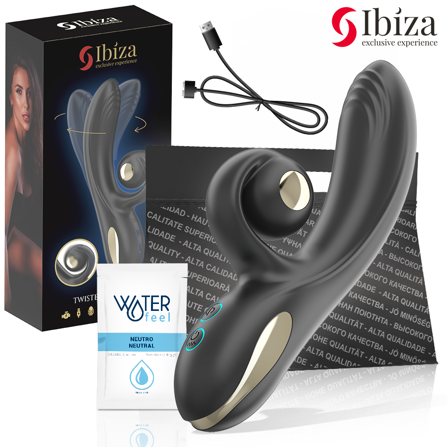 IBIZA – TWISTER-VIBRATOR MIT KURVENSTIMULATOR UND VIBRO-ROTATION