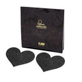 BIJOUX - INDISCREETS FLASH BLACK HEART NIPPLE CUTS
