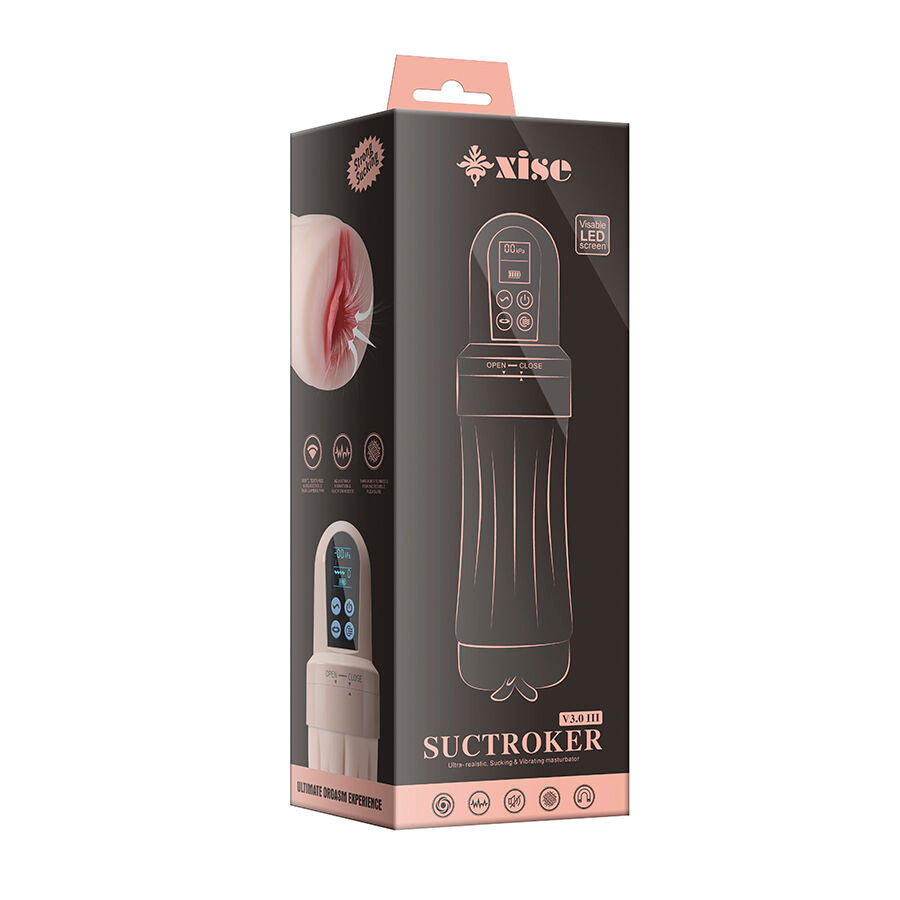 XISE - MASTURBATEUR VIBRANT VAGINA SUCTROKER V3.0 III