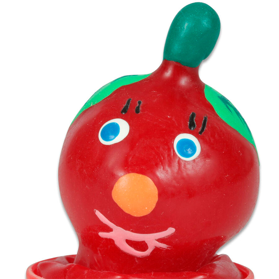 CONDOMERIE - PRÉSERVATIFS DE FANTAISIE PEINTS À LA MAIN TOMATE