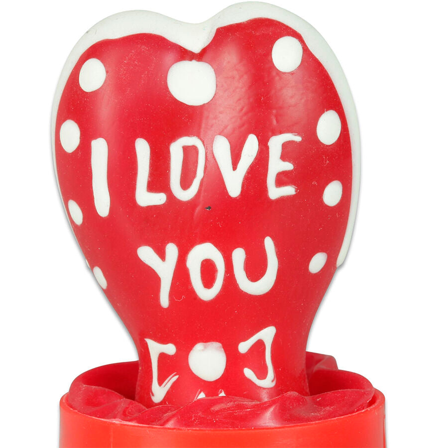 CONDOMERIE - HANDBEMALTE NOVELTY KONDOME HERZ - ICH LIEBE DICH MODELL 2