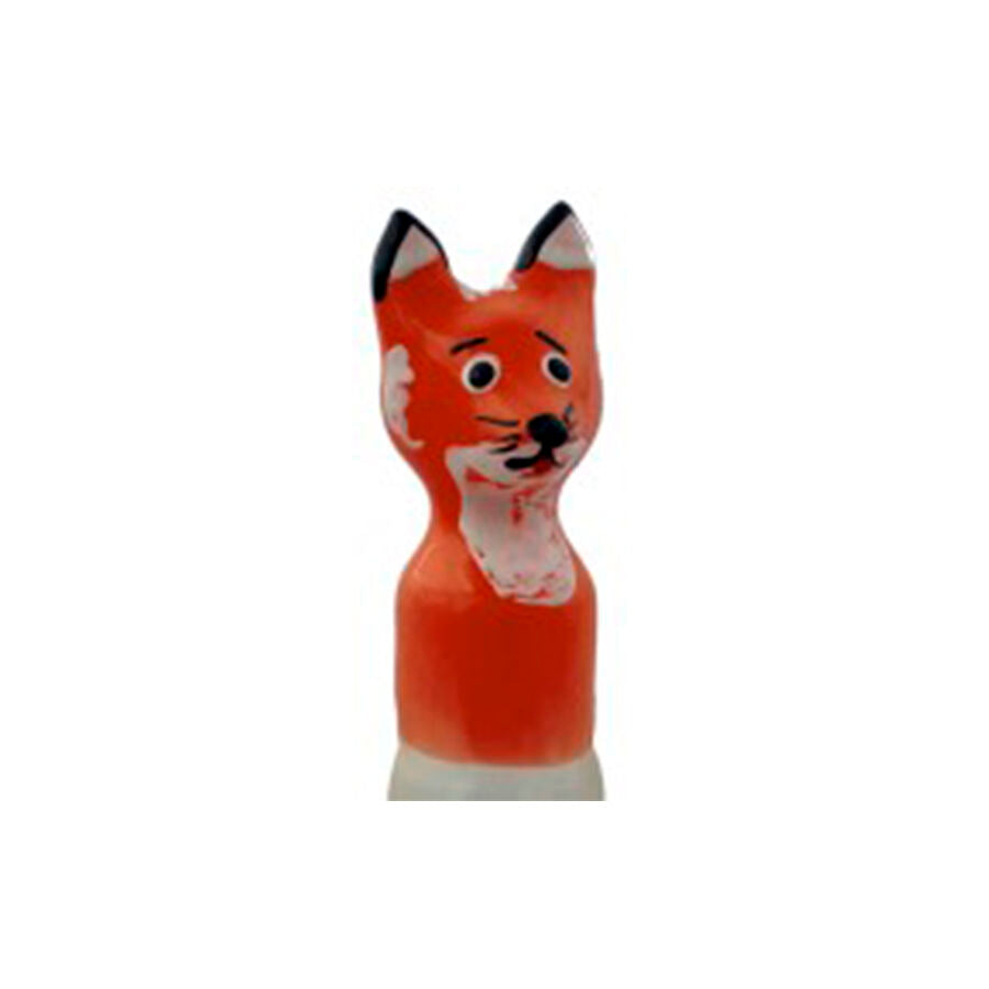KONDOMERIE - HANDBEMALTE WITZ-KONDOME FUCHS BRAUN XL