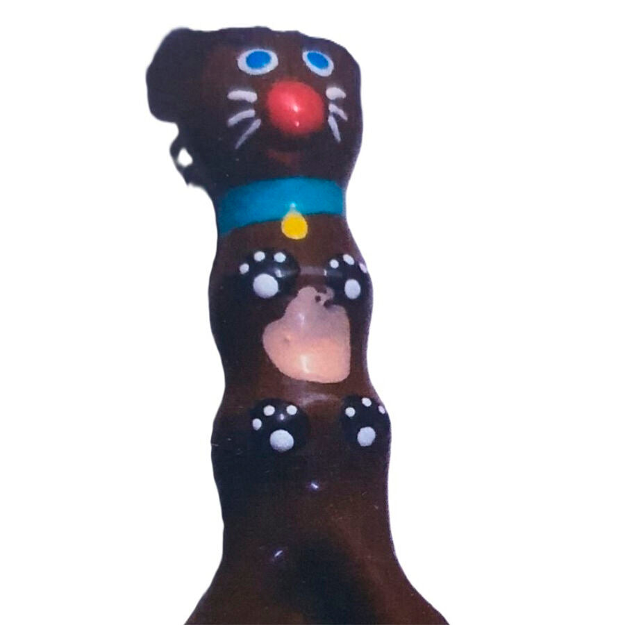CONDOMERIE - HANDBEMALTE NOVELTY KONDOME BRAUNER DACHSHUND XL