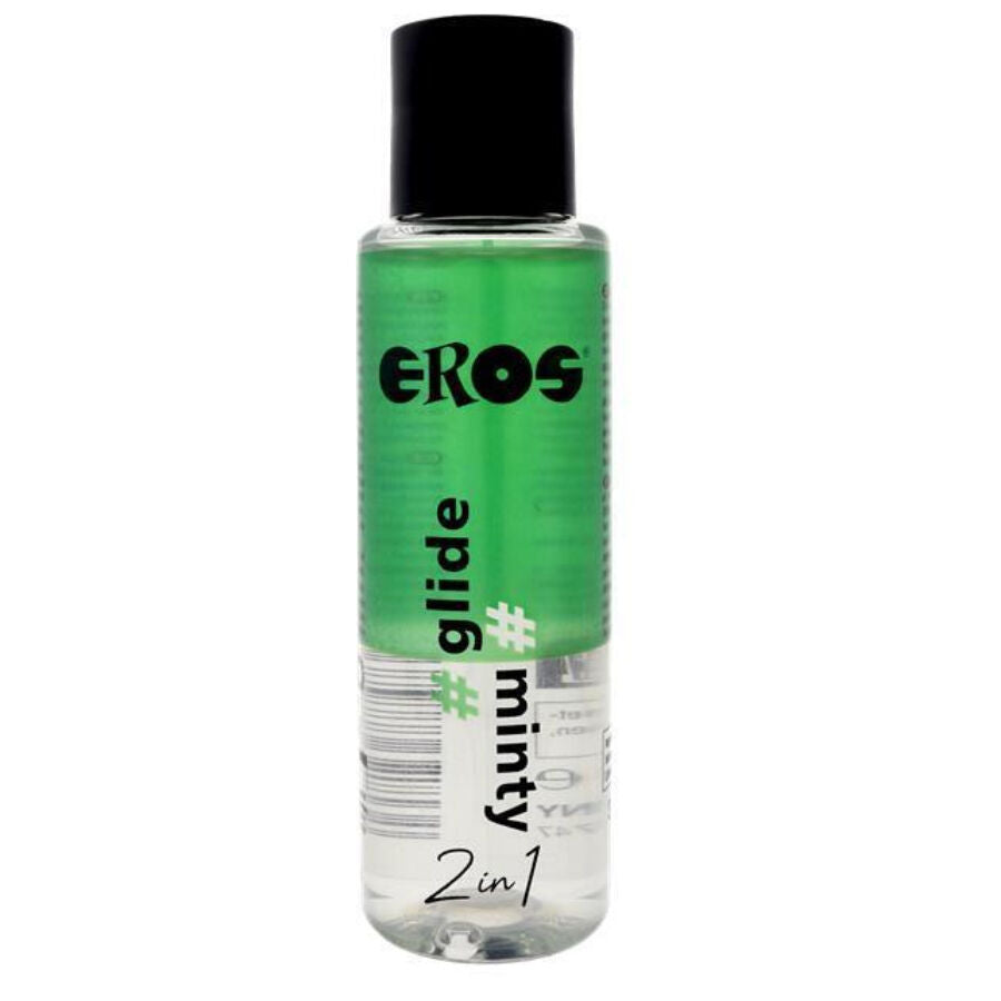 EROS - LUBRIFIANT 2 EN 1 À BASE DE SILICONE GOÛT MENTHE 100 ML